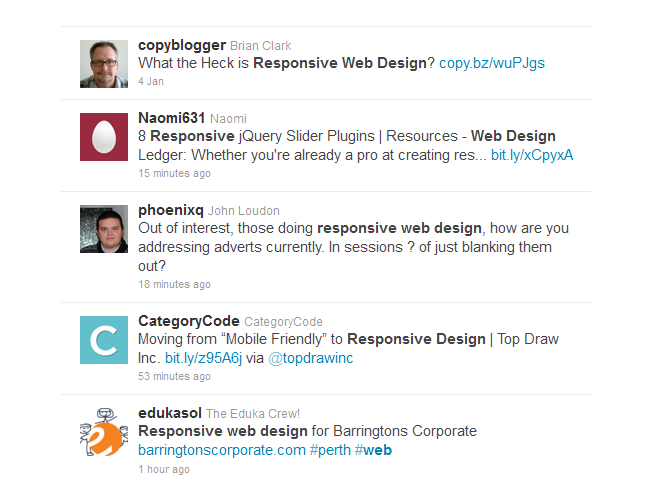 social media keywords twitter
