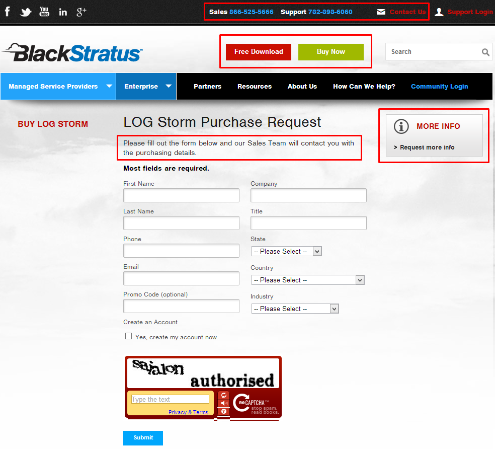 blackstratus pricing