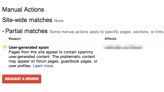 a manual penalty example how to spot a bad SEO company