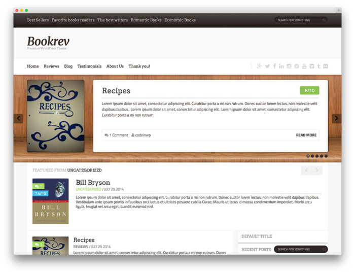 tema wordpress bookrev