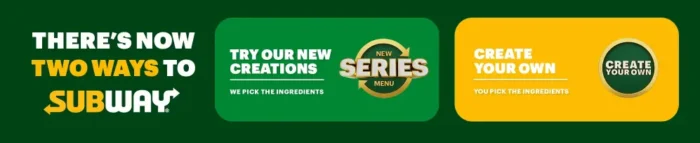 An ad from the Two Ways to Subway Campaign.