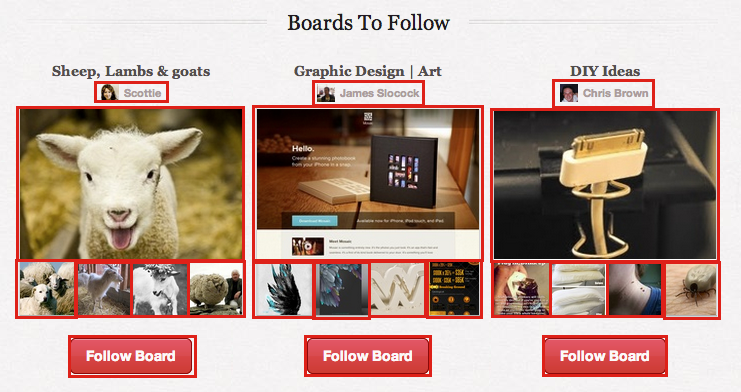 UTM parameters example from Pinterest