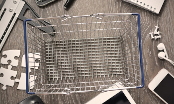 e-commerce concept with shopping cart