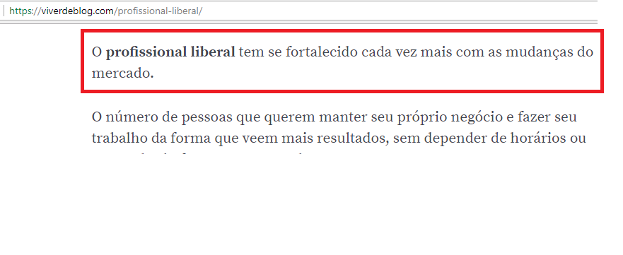 curta introdução de artigo web