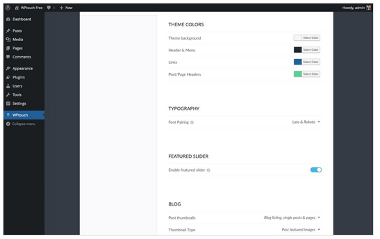 configuraçao de wordpress para dispositivo movel