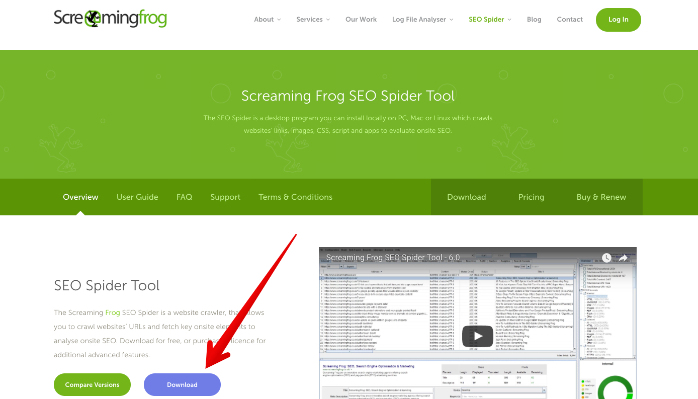 Ferramenta SEO Spider