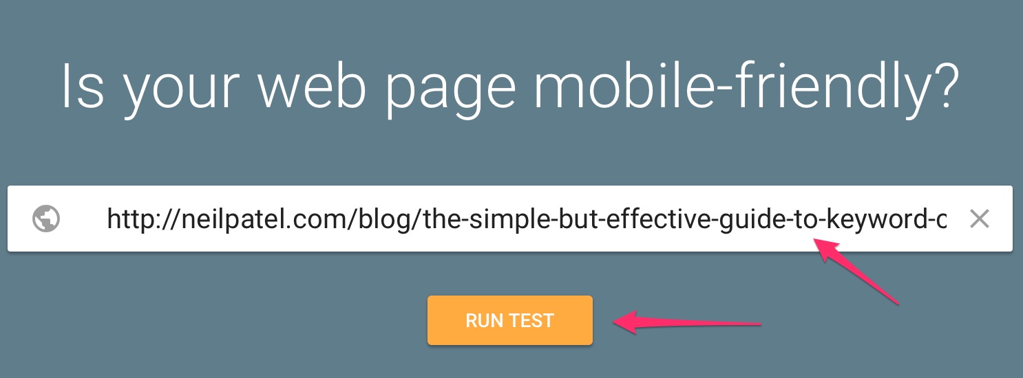Mobile Friendly Test Google Search Console