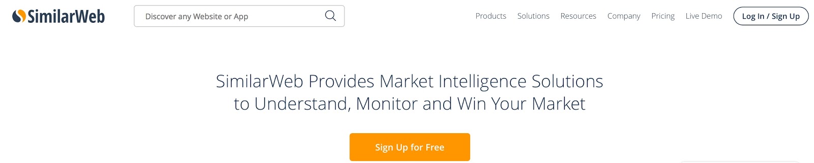 SimilarWeb Digital Market Intelligence Website Traffic