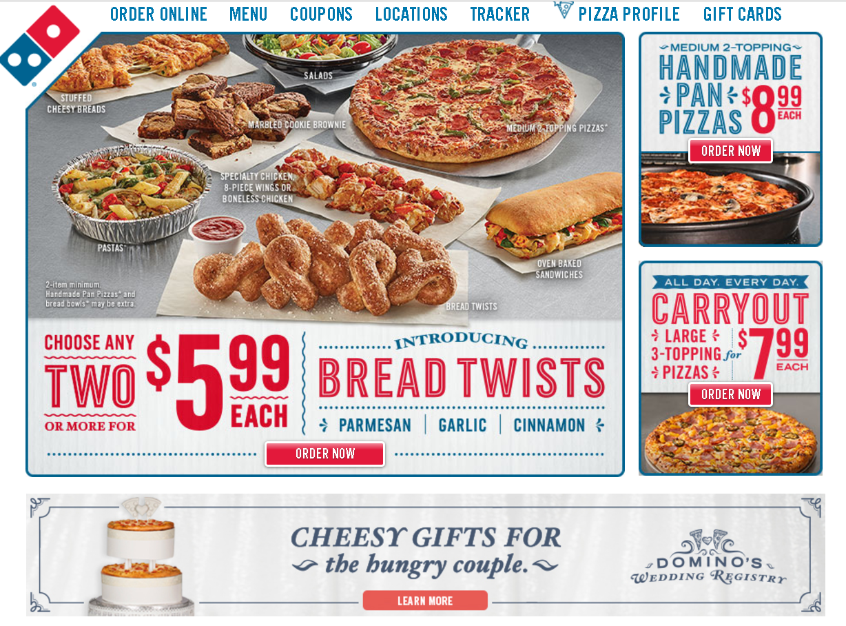 Dominos Pizza Site