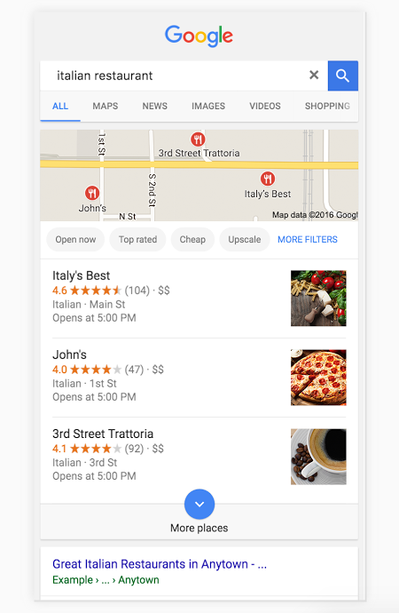 Google local ranking