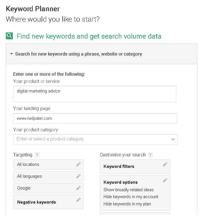 Keyword Planner