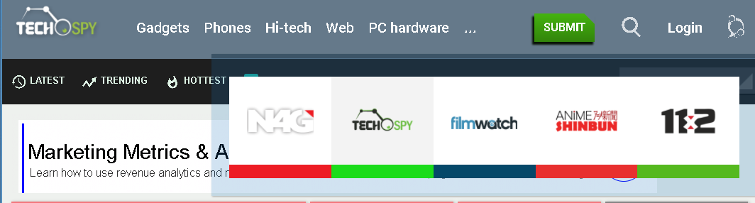 Tech Spy Content Aggregation