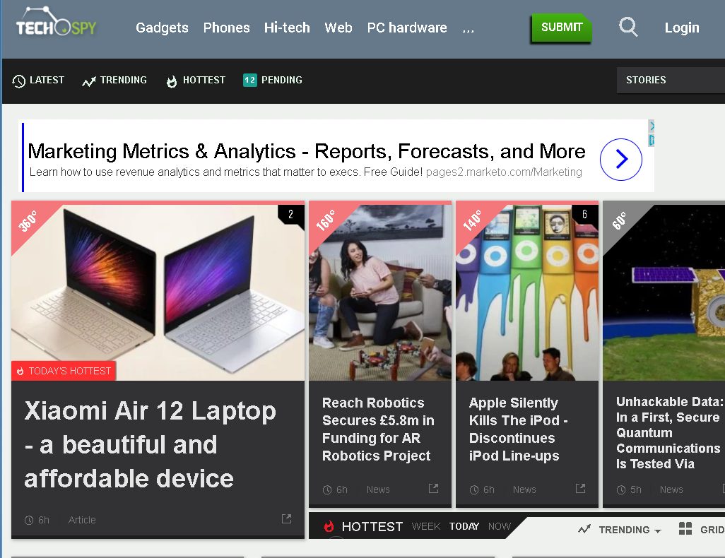 Tech Spy Content Aggregator