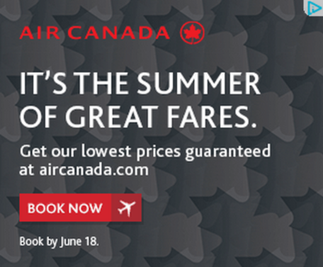 air canada display ad