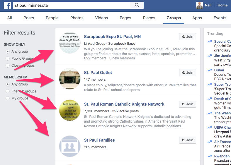 st paul minnesota Facebook Search