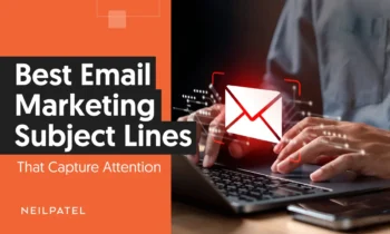 A graphic that says "Best Email Marketing Subject Lines."