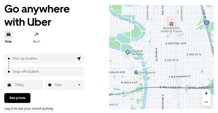 Uber home page email marketing subject lines