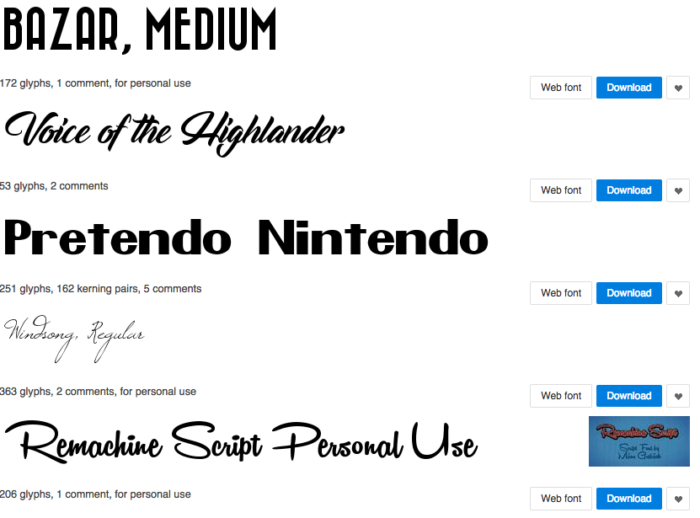 find a font