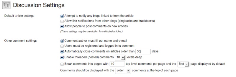 wordpress discussion settings 1