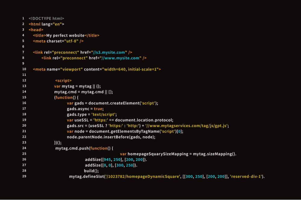 o que é código html