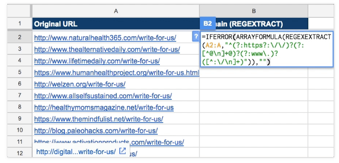 regextract formula2