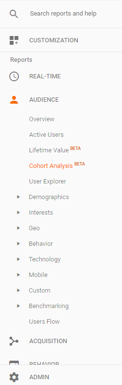 cohort analysis google analytics