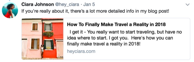 ciara johnson tweets blog post