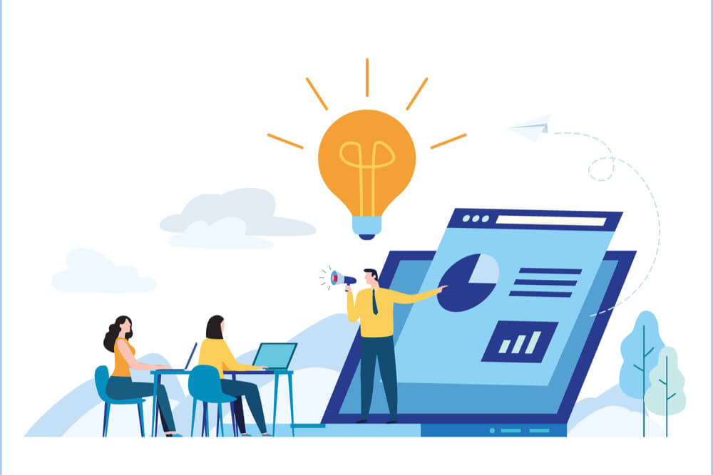 ilustração de e-learning