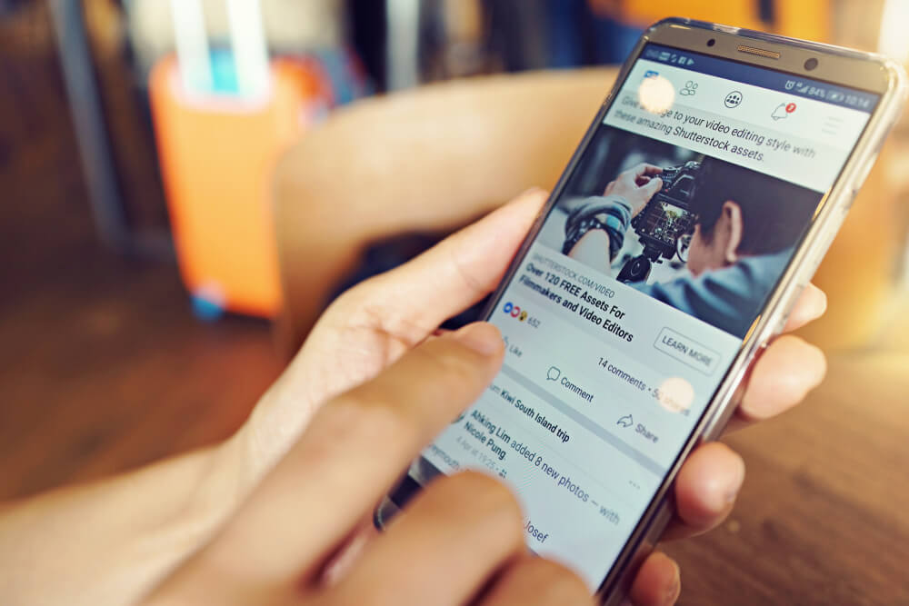 postagem no facebook