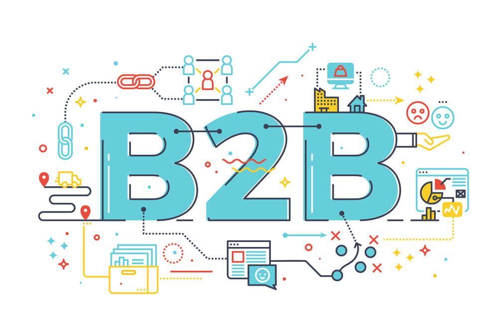 ilustração de marketing B2B