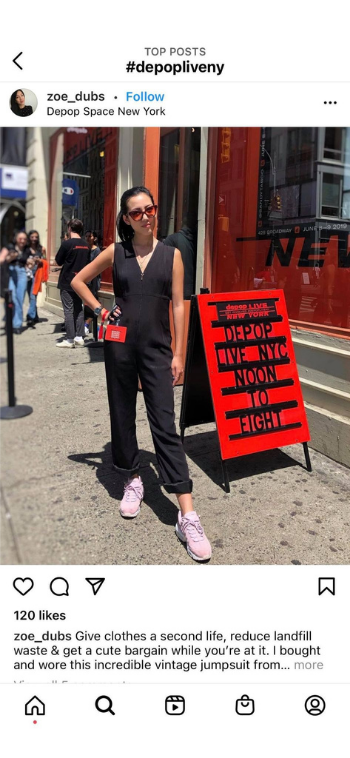Pop-up shop by Depop e-commerce Pop-up shop by Depop