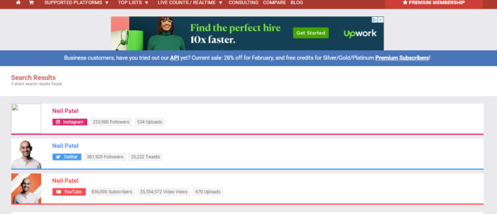 social blade competitor analysis 