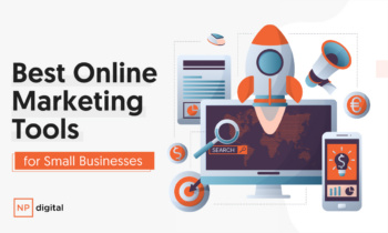A graphic that says "Best Online Markeitng Tools."