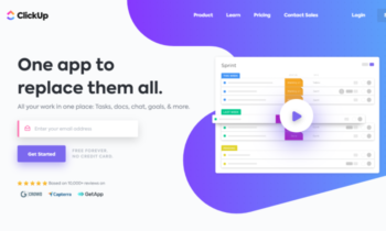 ClickUp interface for Best Workflow Management Software