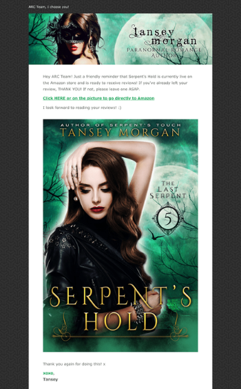 Examples of Successful Book Marketing - Mailing List Examples of Successful Book Marketing - Mailing List