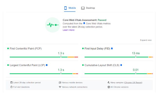 Top Google Ranking SEO Factors - Testing Core Web Vitals Top Google Ranking SEO Factors - Testing Core Web Vitals
