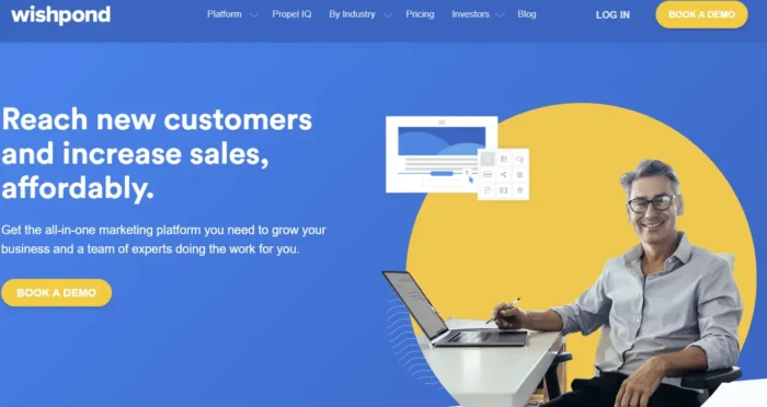 The Wishpond homepage.