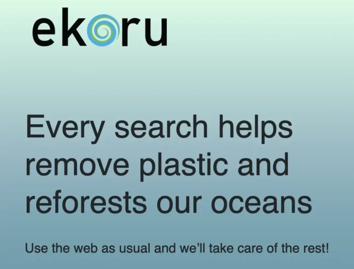The Ekoru homepage.