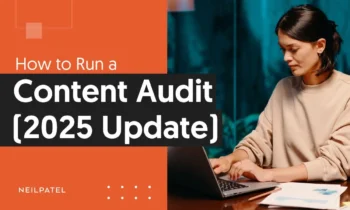 A graphic that says "How to conduct a content audit" 2025 update.