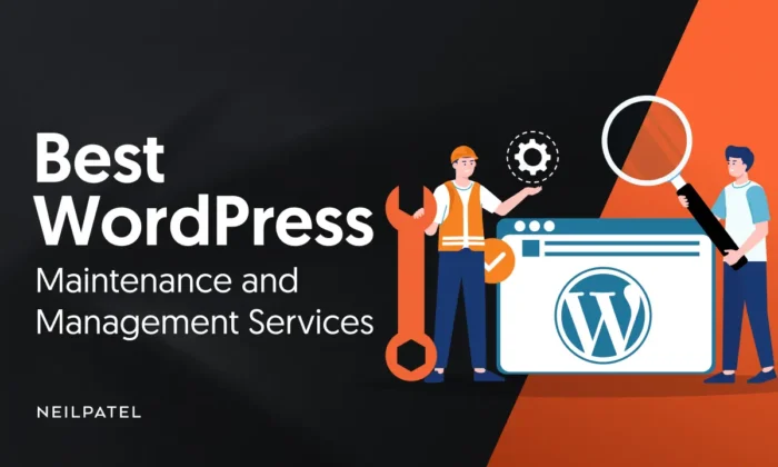 A graphic that says: "Best WeordPress Maintenance and Management Services."