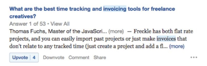 A question about the best time tracking an invoicing tools for freelancers.
