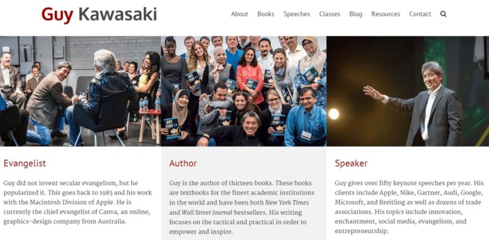 Guy Kawasaki's brand. 