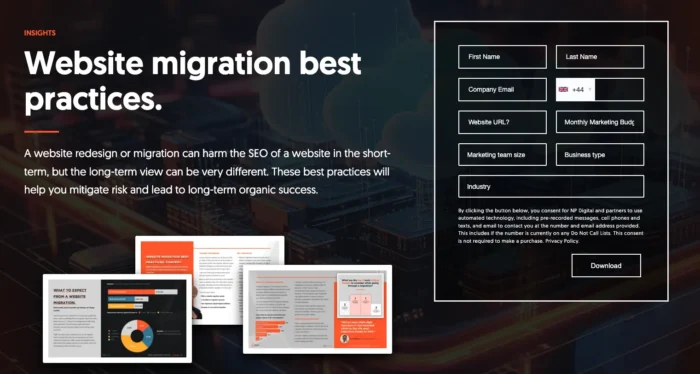 Neil Patel's website migration asset.
