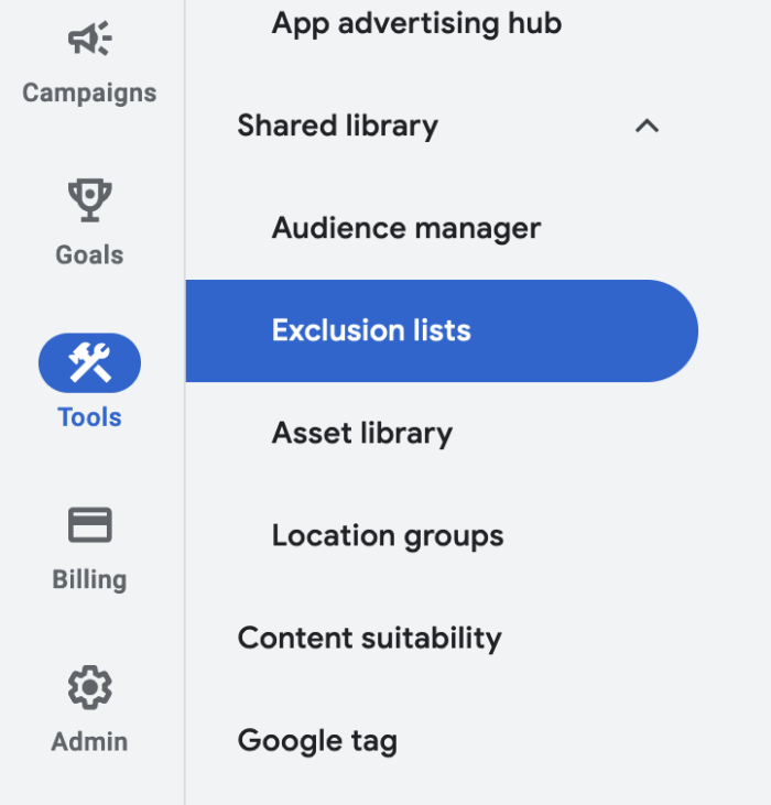 Exclusion Lists.