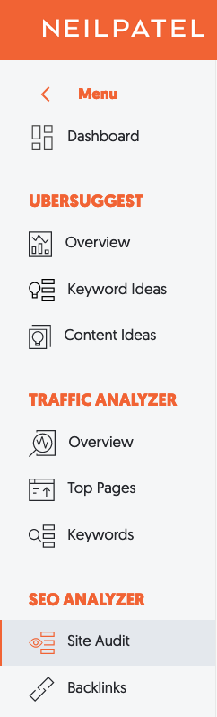 exemplo de sitemap do ubersuggest