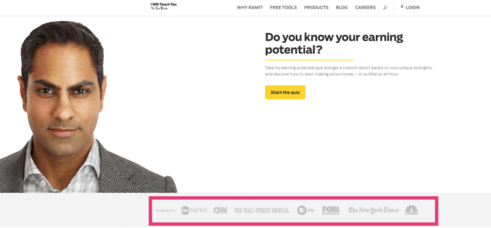 Site de Ramit Sethi