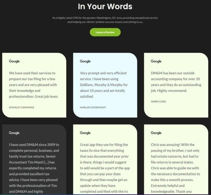 accounting firm reviews example marketing for accountants