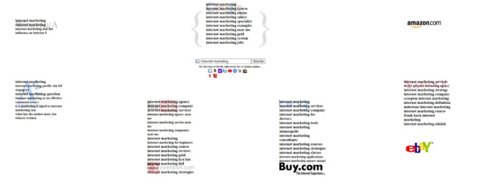 Soovle search results for "internet marketing" 