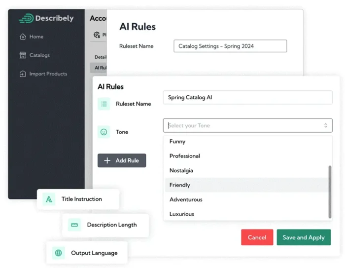 Describely's AI rules.