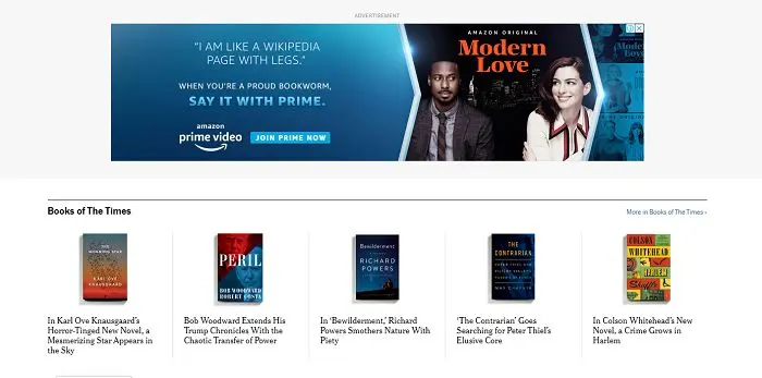 The NYT books section.
